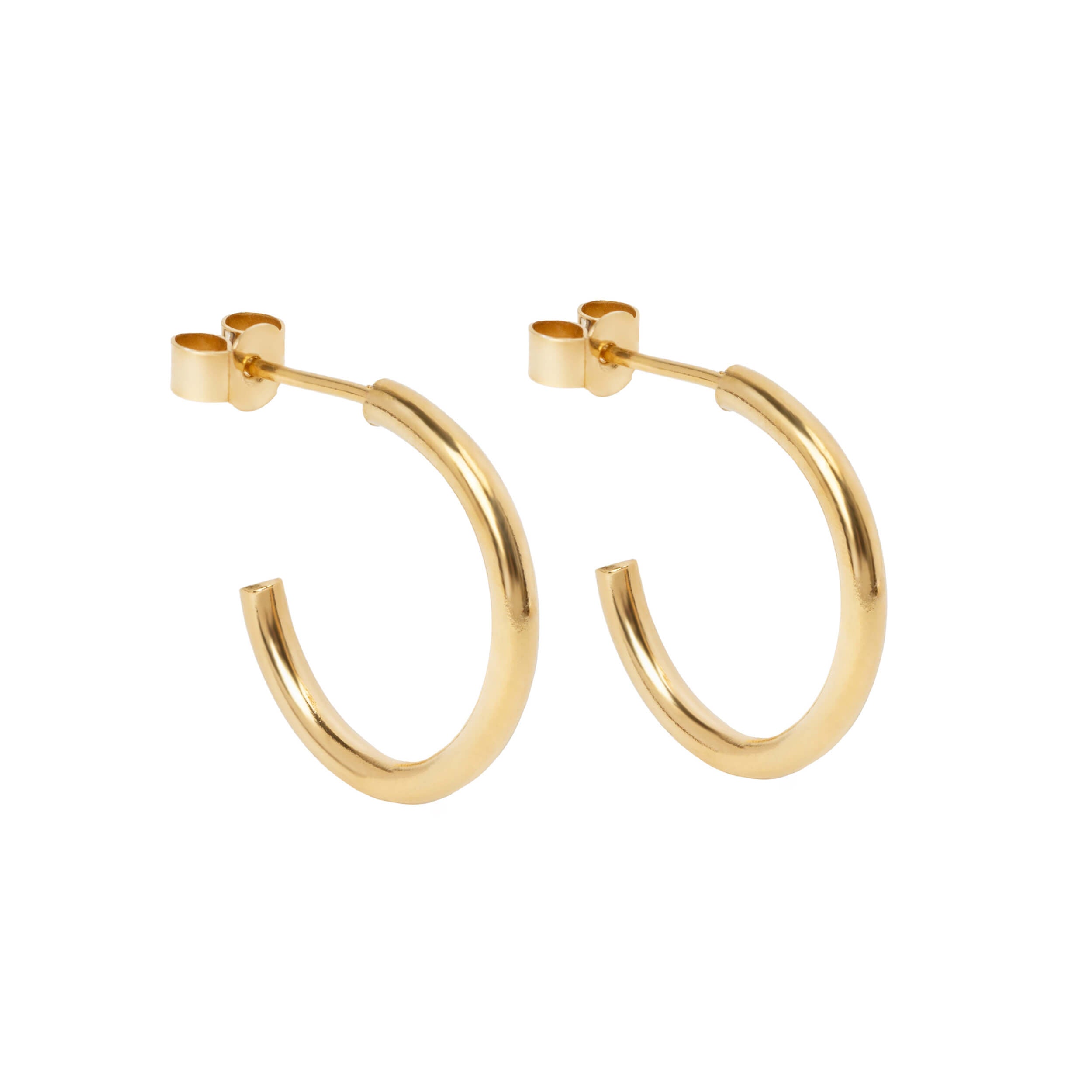 mini gold hoops, gold plated huggies, gold vermeil hoops, mini lynsey hoops