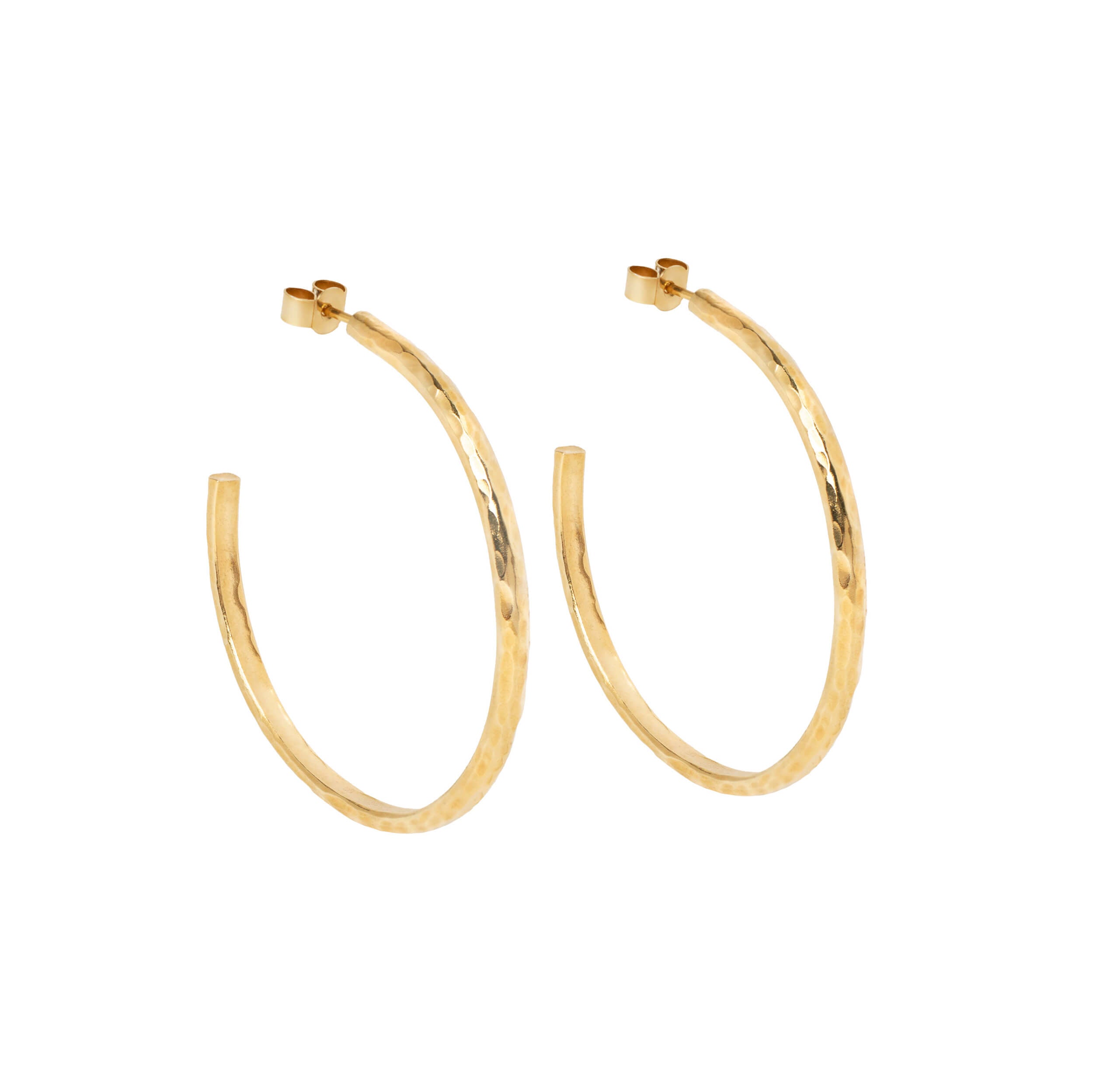 hammered gold hoops, rebecca hoops, large textured hoops, big gold hoops