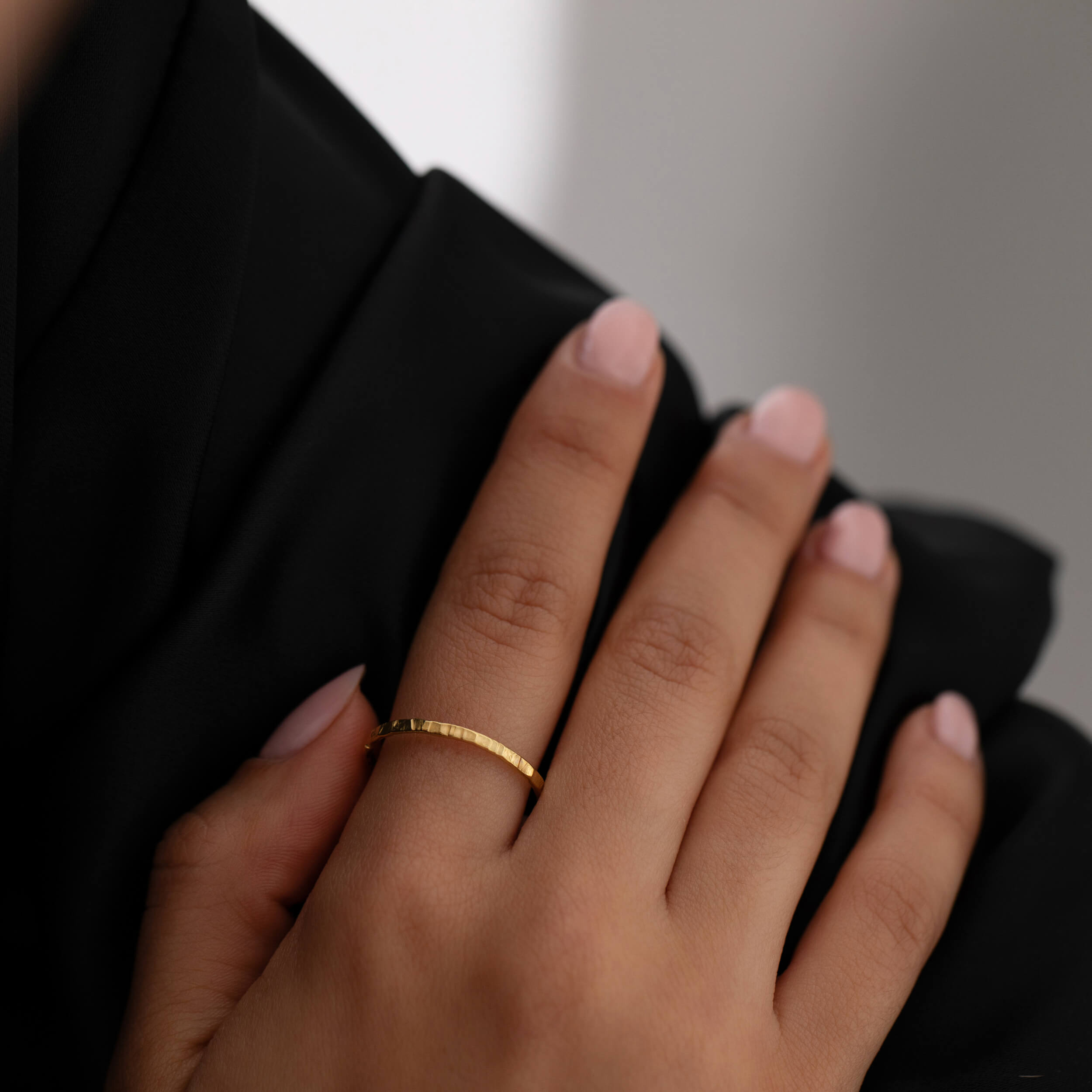 gold stacking ring, 30th birthday jewellery