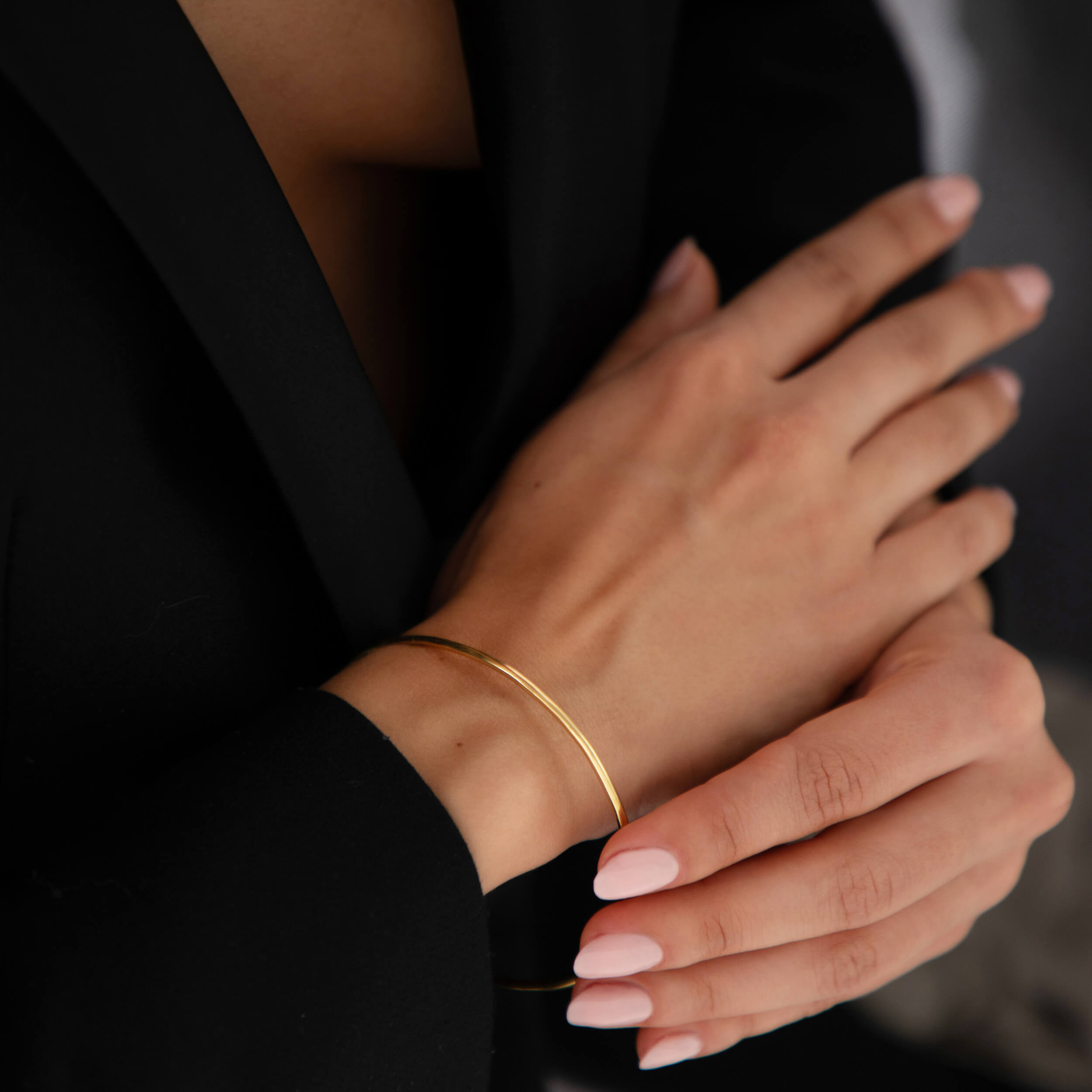 delicate gold bangle