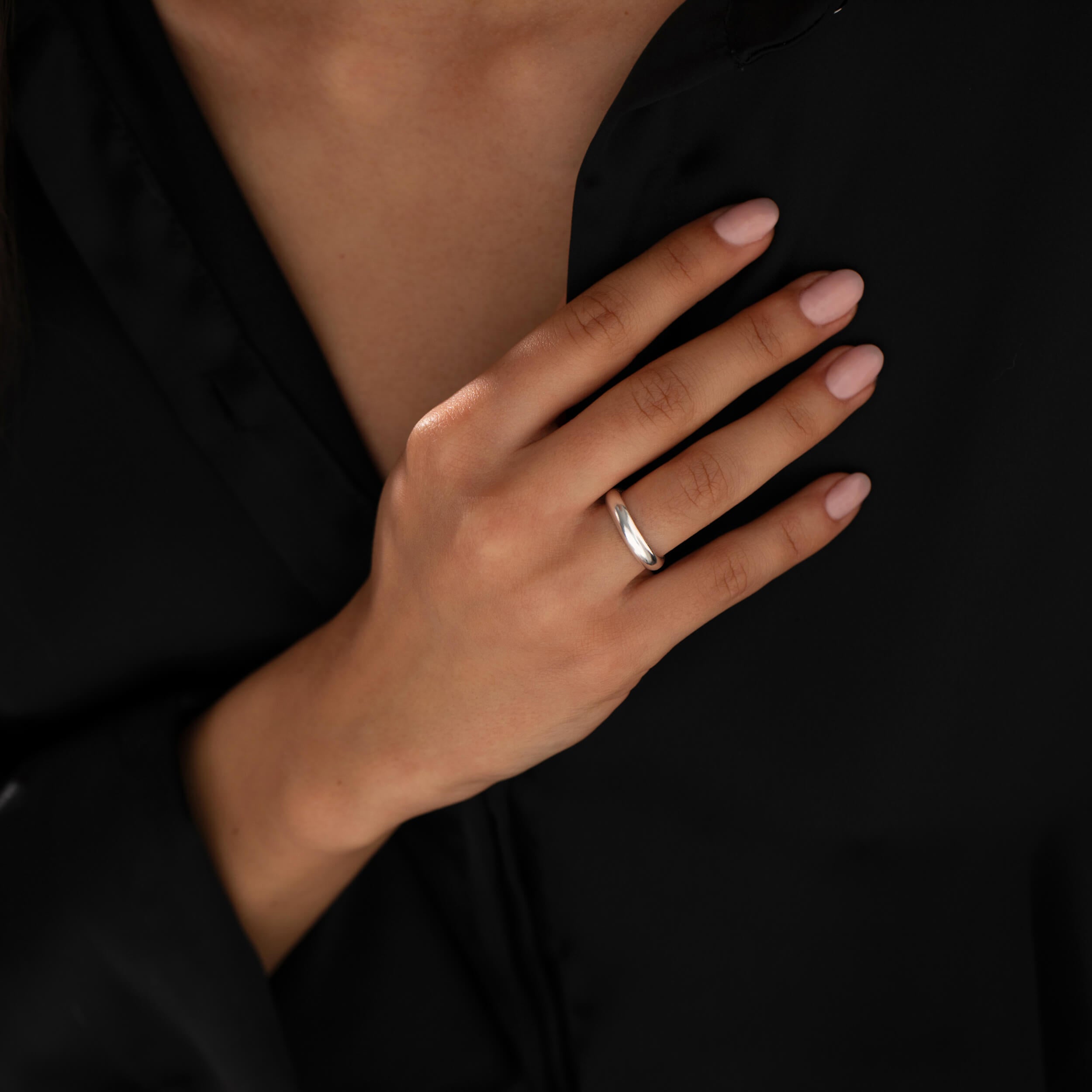 925 sterling silver ring, silver stacking ring, classic silver ring