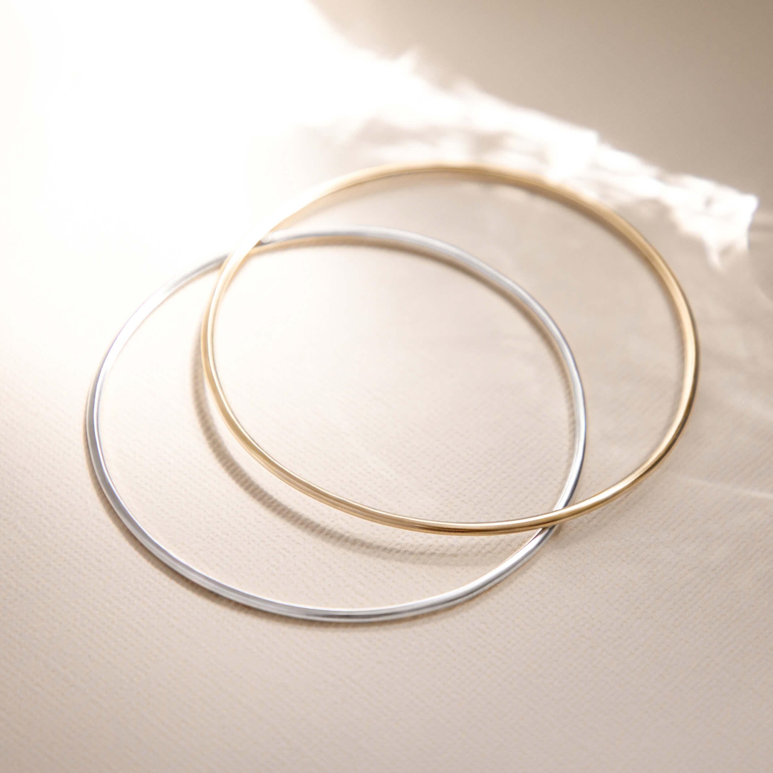 slim delicate lynsey bangle, eleanor jewellery design bangle, ejd bangle, silver bangle, gold vermeil bangle