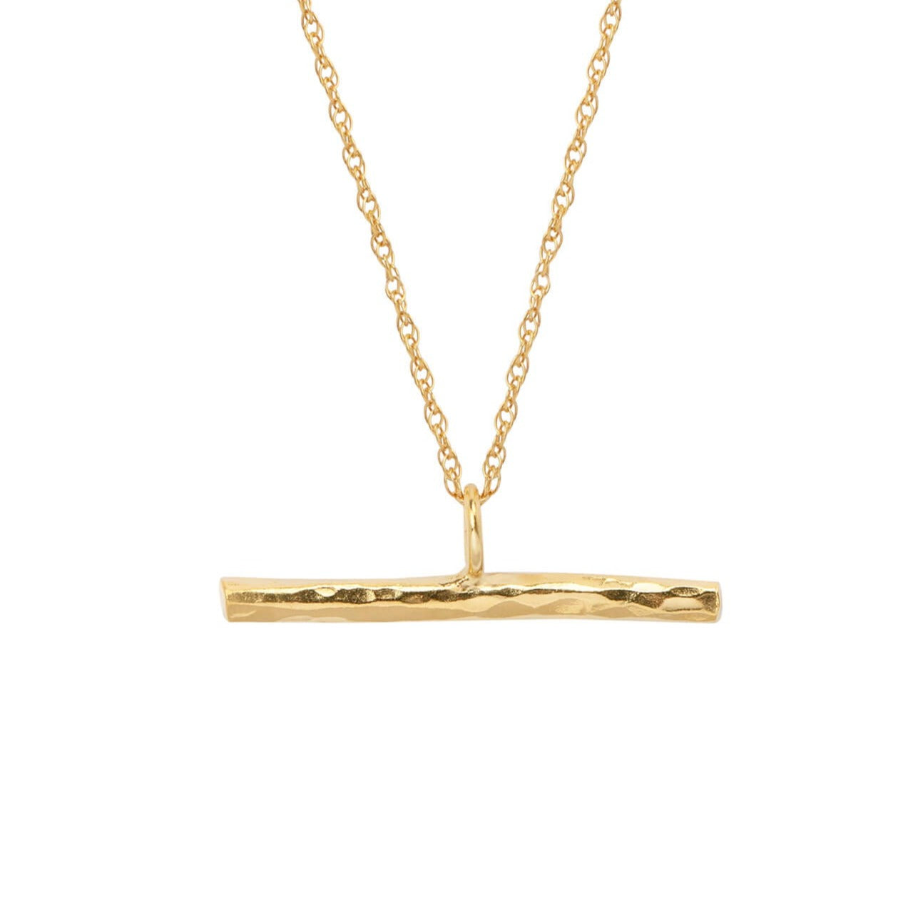gold tbar, gold t-bar, gold vermeil tbar necklace, tbar necklace, t-bar necklace, eleanor jewellery design