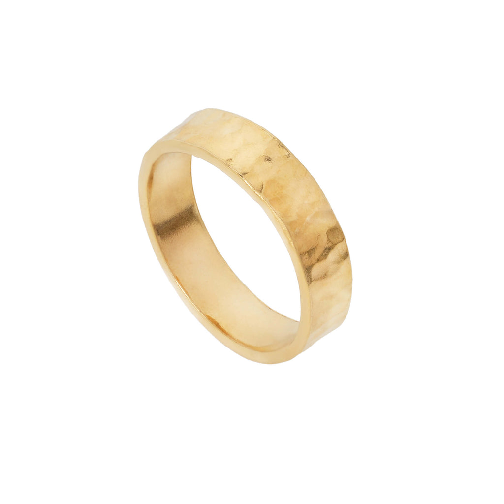 gold christina ring, hammered gold ring, thick gold ring, chunky hammered gold ring