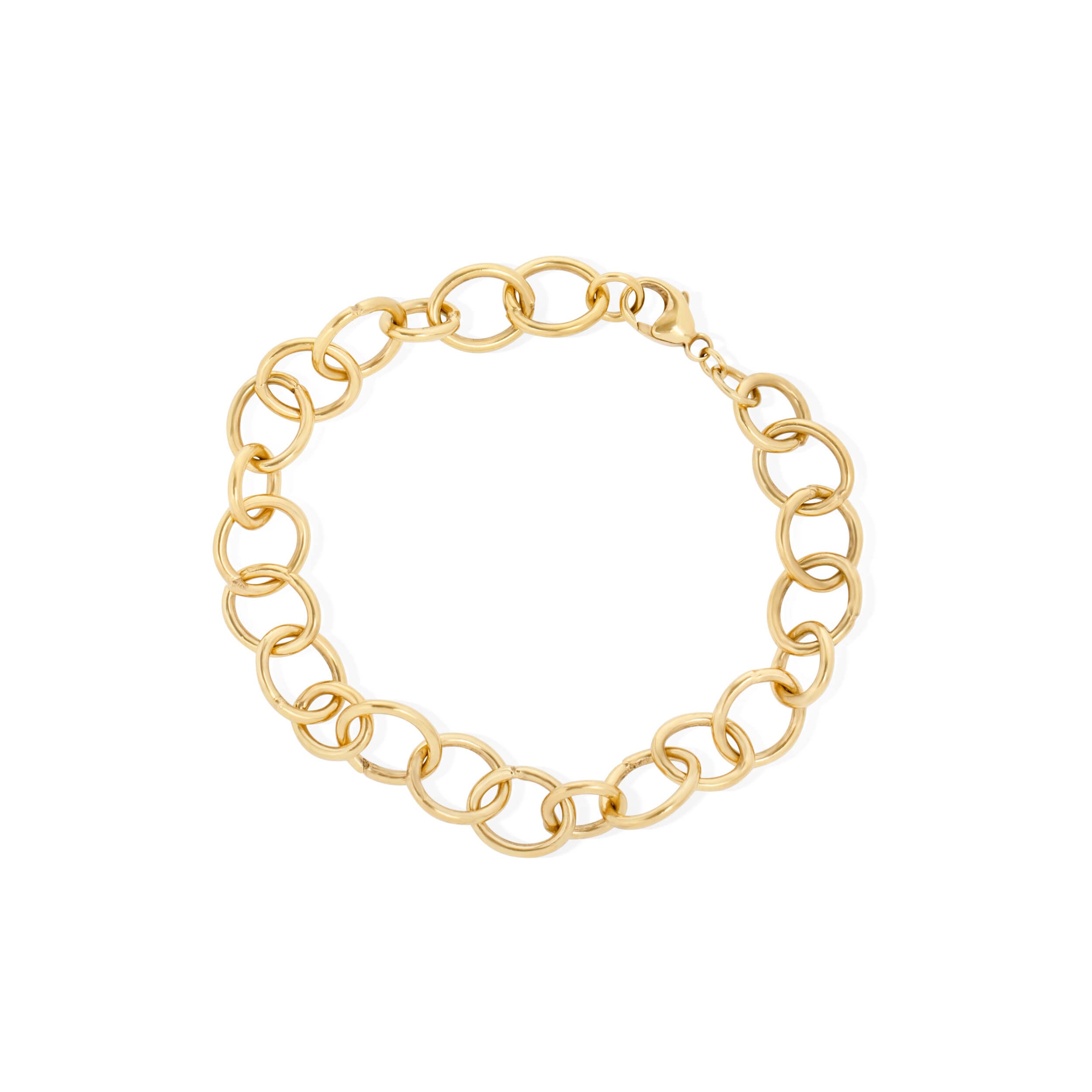 chunky gold chain bracelet, solid gold chain bracelet, chunky gold plated chain
