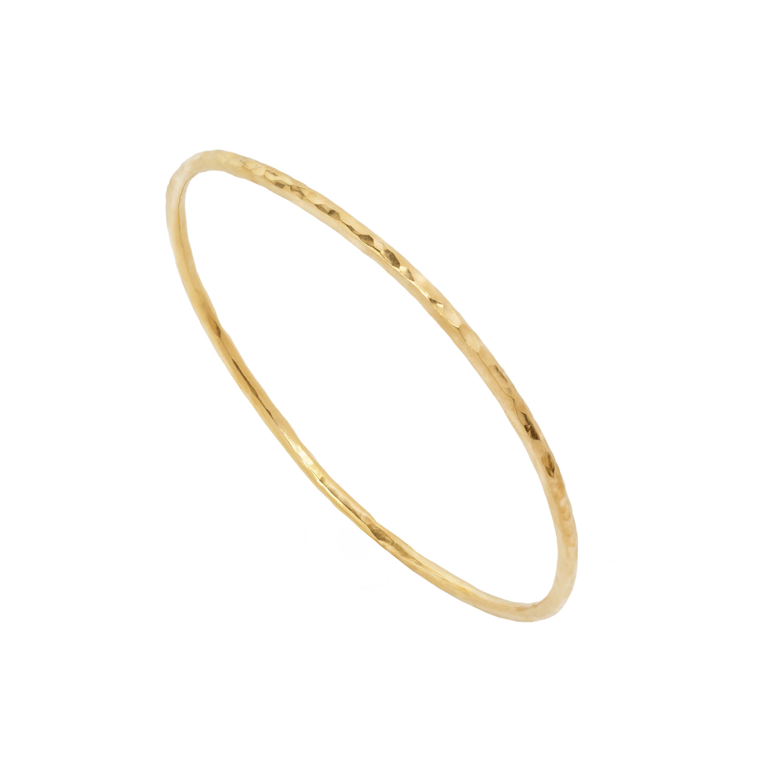 gold rebecca bangle, hammered gold bangle, made in manchester