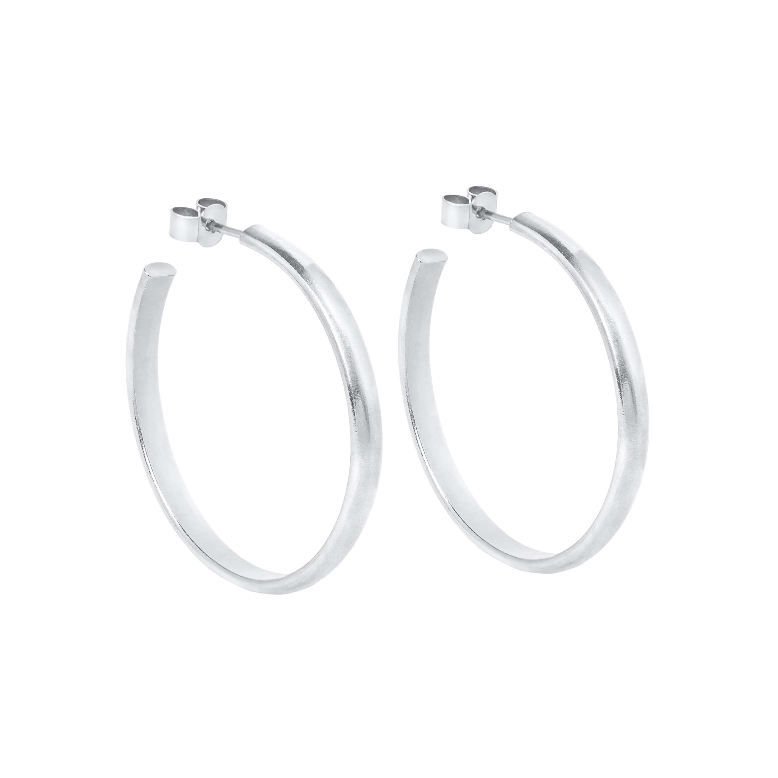 large chunky hoops, solid silver hoops, 925 sterling silver hoops, chunky silver hoops